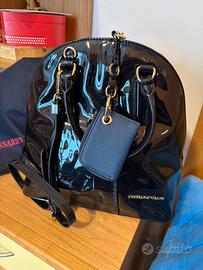 Borsa Trussardi Jeans vernice nero
