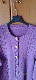 Cardigan color lilla misura M/L