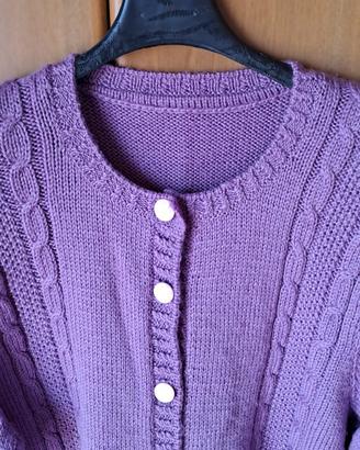 Cardigan color lilla misura M/L