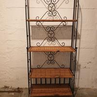 libreria in ferro e legno 