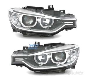 FARI BMW F30 31 11-15 OCCHI ANGEL LED FONDO NERO