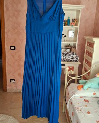 vestito lungo plissettato 