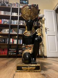 Grande statua egiziana Anubi altezza 75 cm