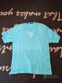 Maglietta BLU Classic Cotone Made in Italy
