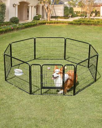 Recinto per Animali Box per Cani, 8 Pannelli 77 x