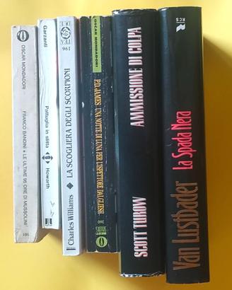 Lotto di 6 libri Narrativa storica e crime