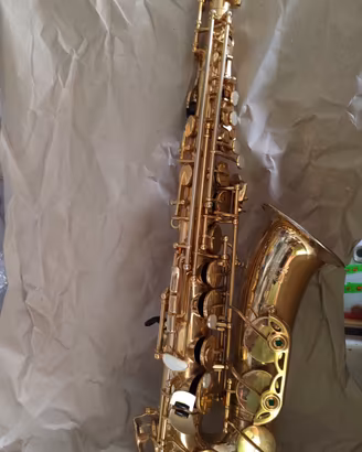 RARO SASSOFONO CURVO ROLAND MEINL VINTAGE LAK ORO