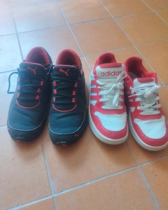 scarpe Puma e Adidas 38