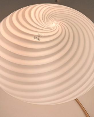 Lampada da tavolo in vetro di Murano swirl 