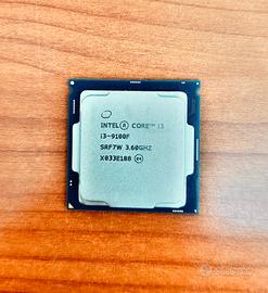 Processore Intel Core i3-9100F - Nuovo Mai Usato