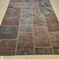 Tappeto persiano patchwork moderno in pura lana