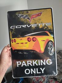 Targa metallo corvette c6