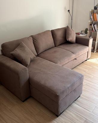 Divano Letto Angolare Con Penisola Reversibile