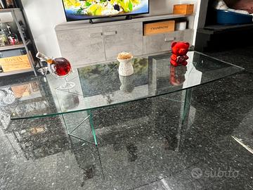 Tavolino di cristallo BONTEMPI Made in Italy