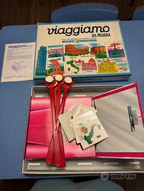 Gioco da tavolo vintage viaggiamo in italia