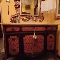 Cassettone – Comò intarsiato-anni '50  piano Onice