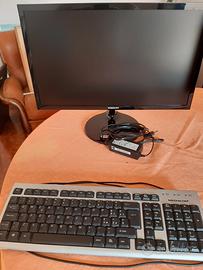 monitor sansung e tastiere.