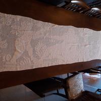 Uncinetto "La Nascita di Venere"cm 270x58 a mano