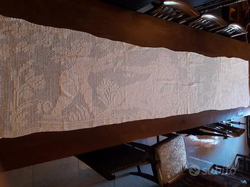 Uncinetto "La Nascita di Venere"cm 270x58 a mano