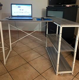 Scrivania angolare porta pc/smart working