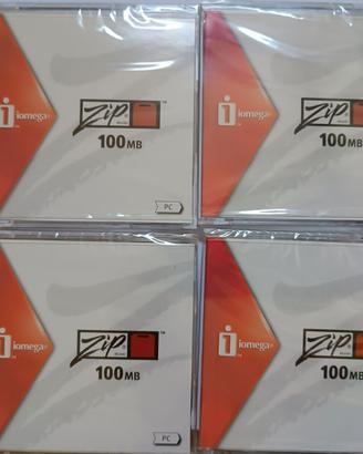 4 Iomega Zip 100Mb nuovi