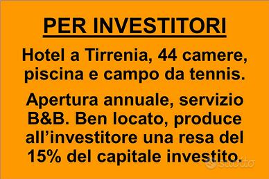 Hotel per investitore, rendita 15%