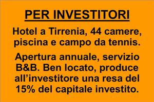 Hotel per investitore, rendita 15%