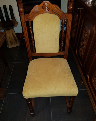 Splendido Set di 6 Sedie in Stile Barocco Italiano