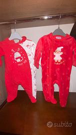 Tutine e completi natalizie bimba 0/12 messi