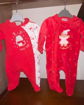 Tutine e completi natalizie bimba 0/12 messi