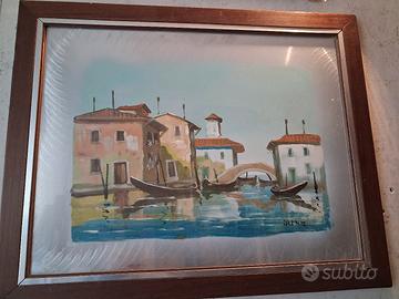 olio su lastra alluminio 