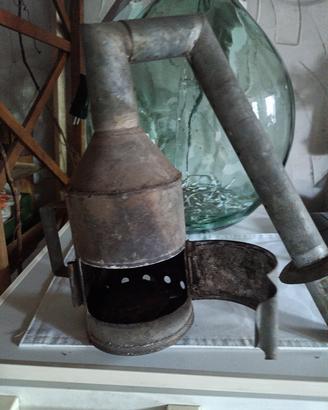 zolfatore  vintage in lamiera zincata 