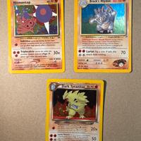 Lotto Pokémon Holo 2000 Dark Tyranitar + Rhydon