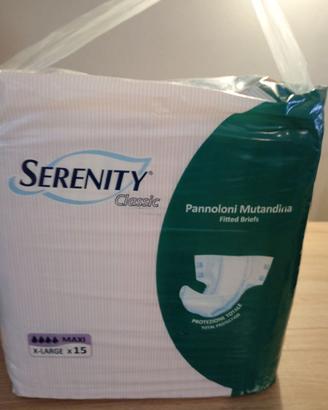 PANNOLONI MUTANDINA SERENITY CLASSIC 15 PEZZI