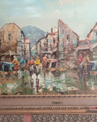 Quadro "Mercato" di Antonio de Vity