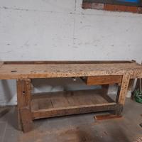 Bancone in legno da falegname inizio 1900