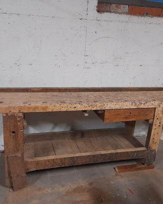 Bancone in legno da falegname inizio 1900