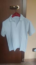 polo bianca ragazzo 