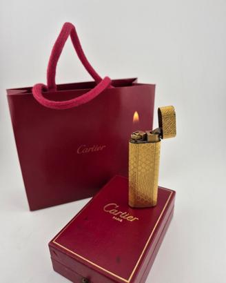 Accendino Cartier, placcato oro.