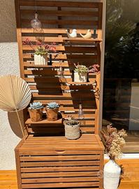 Panca da giardino in legno di acacia