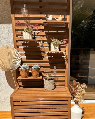 Panca da giardino in legno di acacia