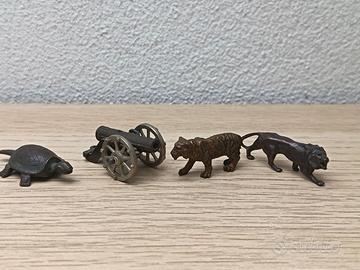 Lotto Serie Soldatini Kinder Animali + Cannone Fer