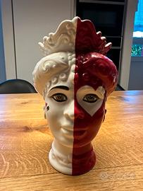 Sbordone porcellane - vaso testa di moro