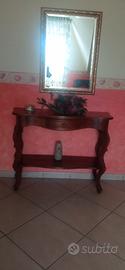 ingresso in noce con specchio 