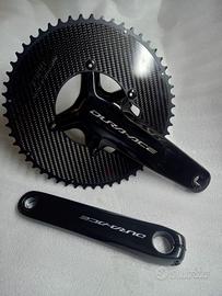 Guarnitura Shimano Dura Ace  corona in carbonio