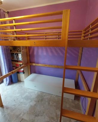 Letto a castello Ikea 1 piazza e mezza