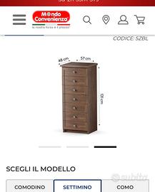 Cassettiera  Settimino