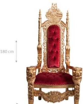 Poltrona Trono stile Barocco