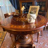 Tavolo rotondo antiquariato XIX secolo