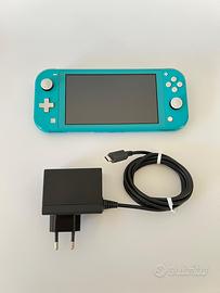 Nintendo switch Lite Azzurra Completa